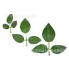 Hojas Simuladas, Hojas de Rosa de Seda Artificial, Hojas de Peonía, Paisajismo, Arreglo Floral, Accesorios de Enredadera de Flores para Colgar en la Pared, Greening Espacial DIY