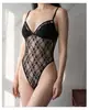 Camisola Transparente de Encaje Estilo Sexy Puro Deseo Europeo y Americano para Mujer, Body Versátil de Ajuste Delgado para Usar como Ropa Exterior
