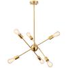Amazon Nordic Pós-moderno Lustre de Jantar de Ferro Lustre Geométrico de Alto Ramo Lustre Satélite ebay