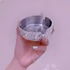 Nuevo cenicero creativo de acero inoxidable personalizado para el hogar, con diseño de diamante, anti-ceniza voladora, venta directa de fábrica de comercio exterior transfronterizo