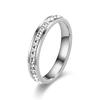Anel de Gipsofila Não Desbota Feminino Anel de Casal Ins Cheio de Diamantes Zircônia Anel de Aço Titânio Anel de Luxo Acessível de Alto Nível