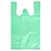 Saco tipo sacola de colete verde fino espessado 10 jin manual verde escuro 26 sacola de colete manual de PE atacado