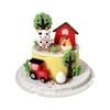 Tractor Agrícola Cerdo Pollito Huevo Muñeco Adornos Árbol Frutal Decoración Pastel Vaca Casa Huevo Transfronterizo