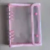 Em Estoque A5 Glitter PVC Capa Flexível Porta-Cartões Caderno de Folhas Soltas 6 Furos Fivela Dupla Encadernado na Borda Álbum de Fotos de Idols Álbum de Idols Porta-Cartões