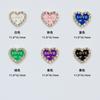 2022 INS nueva aleación amor decoración de diamantes corazón de durazno amor accesorios de diamantes uña DIY joyería al por mayor