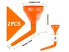 Fabricante de Juegos de Embudo de Piezas Múltiples, Varios Modelos de Embudo Multiusos para Repostaje, Embudo para Aceite, Embudo de Pico Largo