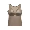 Camisola Quente para Mulheres, Estilo Fino com Bojos Embutidos, Sem Costura, Modelagem Justa, Camada Base Sexy, Roupa Íntima com Costas Bonitas B12