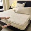 Conjunto de Lençol com Manta Refrescante de Seda Gelada Jacquard, Conjunto de Três Peças para Verão com Ar Condicionado, Manta Macia Refrescante para Cama, Lavável à Máquina