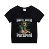 Camiseta de Manga Corta Italian Brainrot Tungtungsahurt Camisa Divertida Meme Ropa de Verano Tarjeta
