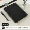 Caderno A5 de alta qualidade com capa de couro com padrão lichia, livro de registro para reuniões de negócios, diário espesso com logotipo personalizado da empresa