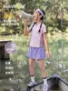 Body para bebé Ropa Kidsren Traje de Verano para Niñas 2026 Nueva Camiseta de Manga Corta Kidsren Falda Corta Culottes Falda Delgada