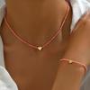 Colar de Franja com Pérolas e Incrustação de Diamante para Comércio Exterior Conjunto de Joias de Noiva Brincos e Pingente Conjunto de Duas Peças Pérolas de Imitação Personalizadas