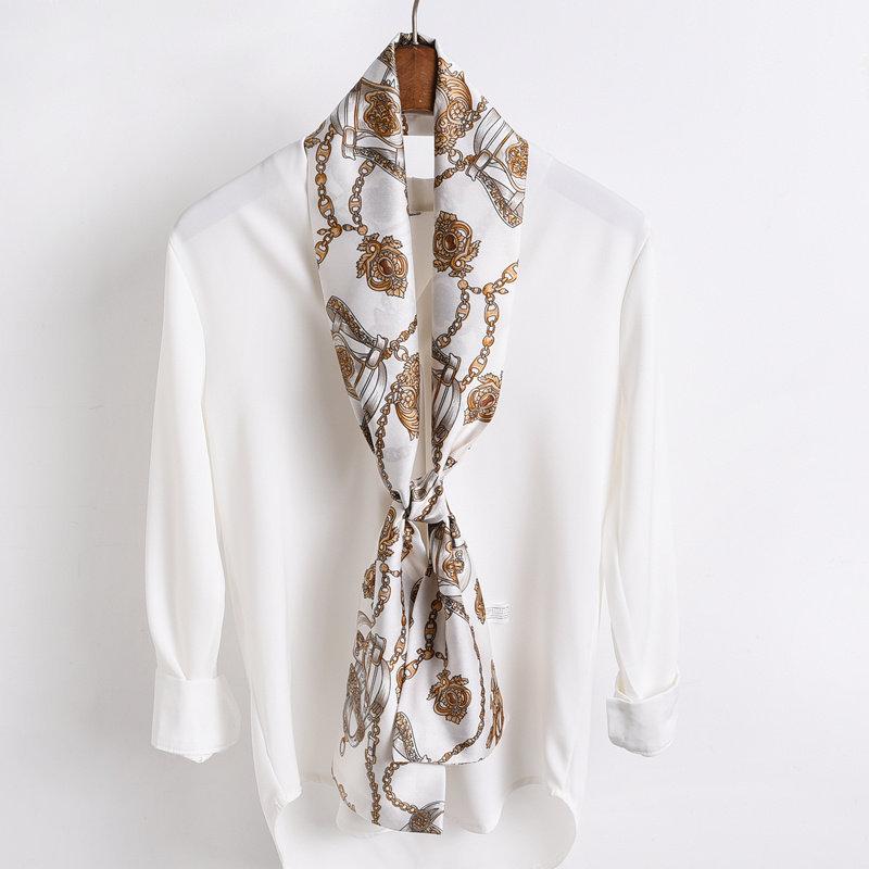 智贝SKU图_12明星同款细窄长条小丝巾女春秋洋气时尚韩国