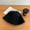 Gorro de pescador de piel de conejo, cálido, para otoño e invierno, estilo coreano, combina con todo, japonés, de felpa, suave y blanco.