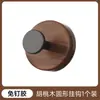 Nuevo Colgador de Ropa de Madera Maciza Nórdico Madera de Nogal Colgador Detrás de la Puerta Colgador de Ropa Sin Taladro Colgador de Ropa Montado en la Pared con Adhesivo Fuerte
