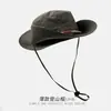 Sombrero de Montañismo Sombrero de Vaquero Occidental Sombrero de Pescador Protección Solar para Mujer para Exteriores 2024 Nuevo Sombrero de Sol de Verano para Hombre a Prueba de Viento Viaje