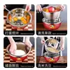 Tazón de Acero Inoxidable, Tazón Engrosado para Lavar Verduras, Tazón para Mezclar Masa, Tazón para Batir Huevos, Tazón Redondo Engrosado Multifuncional, Venta al por Mayor desde el Fabricante