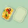 Fiambrera de Vidrio para Calentar en Microondas, Refrigerador, Compartimento para Verduras, Fiambrera para Oficinistas, Compartimento para Frutas