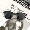 Gafas de sol retro con diseño de uñas de arroz, resistentes a los rayos UV y cuadradas de media montura, para mujer, gafas de sol polarizadas, gafas de conducción modernas para hombre.