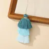 Pingente de Borla de Fio de Algodão de Três Camadas DIY Pagode de Imitação Pinheiro Árvore Criativa em Formato de Estilo Antigo Borla Hanfu Ornamento Pendurado para Leque Dobrável