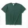 Camiseta de Algodón Puro Pesado para Mujer de 250g, Estilo Unisex Versátil Casual, Color Sólido, Corte Holgado, Top Sencillo de Manga Corta Talla Grande Venta al por Mayor