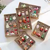 Decoraciones Navideñas de Venta Caliente Transfronterizas Colgante de Vidrio Forma Irregular Árbol de Navidad Pequeño Adornos Colgantes Creativos Juego de Bolas de Vidrio