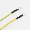 Cable de tierra redondo en forma de O RV0.75 Cable Electrónico Cuadrado de doble cabeza 4.2 terminal de crimpar cableado estañado