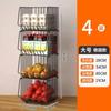 Cesta de vegetais Rack de armazenamento de cozinha Parede Multicamadas Vegetais e frutas Bancada Canto Suprimentos de armazenamento Carrinho doméstico