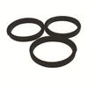 Junta de anillo negra de suministro de fábrica, junta de silicona transparente antideslizante, anillo de sello moldeado de silicona resistente a altas y bajas temperaturas