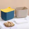 Mini Bote de Basura de Escritorio Barril de Almacenamiento para Escritorio de Estudiante Cubo de Basura Pequeño para Escritorio de Oficina Artefacto de Clasificación Caja de Almacenamiento