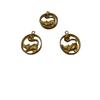 Accesorios de Herrajes DIY Colgante de Animal del Zodíaco Collar Colgante Pulsera Bolsa Joyería de Cobre Latón Latón Embrión