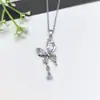 Accesorios para Mujer Cobre Microincrustado Circonita Simple Acero Inoxidable Collar Lujo Ligero Moderno Nicho Joyería para Clavícula Geométrica Moda Ol