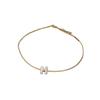 Real Gold galvanizado shell metal colar de letras Coreia do Sul ins estilo leve luxo de alta qualidade clavícula colar de cadeia atacado feminino