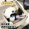 Bolsa forro para cesta a prueba de lluvia de bicicleta eléctrica, con forma tridimensional, gran capacidad, bolsa de almacenamiento de dibujos animados impermeable para cesta delantera