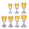 Vasos Pequeños de Vidrio Blanco de Alta Calidad para Licores de la Fábrica Original, Vasos de Un Trago con Logo Horneado a Alta Temperatura, Adecuados para Uso en Casa y en Bares, Al por Mayor en Stock