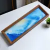 Marco de Fotos Creativo Accesorios para el Hogar Regalos de Manualidades Marco de Fotos de Madera Vertical Arte Animado 3D Adornos de Pintura Transparente con Arena Movediza