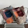 Bolso de Hombro de Pana de Doble Cara Nuevo para Mujer, Gran Capacidad, Versátil, Moderno, Retro, Estilo Casual, Bolso de Hombro para el Trabajo y los Viajes