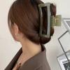 Pinza de agarre extragrande de 13 cm ~ color gelatina otoño e invierno pinza de tiburón rodete trasero pelo ins pasador francés de alta gama para mujer