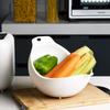 Lavabo de arroz de cocina, creativo colador de arroz, cesta de plástico para lavar arroz, cesta de drenaje para lavar frutas y verduras, cuenco para frutas