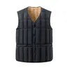 Chaleco con forro de polar para hombre, talla grande, adecuado para mediana edad y personas mayores, capa base cálida, top de comercio exterior transfronterizo