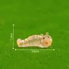 Terrario de musgo, oruga artificial brillante creativa, accesorios de decoración DIY de suculentas para jardinería, pequeños adornos