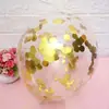 Balões de látex transparentes coloridos com lantejoulas, 12 polegadas, vendidos a quente em todo o mundo, suprimentos para decoração de festa, aniversário, casamento, atacado