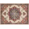 Alfombra Grande Retro de Lujo Ligero Transfronteriza, Alfombra Antideslizante para Sala de Estar, Alfombra Suave de Imitación Cachemir, Alfombra Resistente al Desgaste y Anticaídas