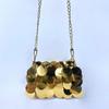 Bolso Brillante Bulling Dinner con Cadena Metálica de Lentejuelas para Hombro y Cruzado de Doble Uso Bolso para Teléfono Móvil de Banquete Bolso Cruzado para Mujer