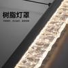 Lámpara Acrílica Lineal Zhongshan Espectro Completo Diseñador de Alta Gama Comedor Isla Mesa Lámpara de Araña