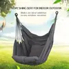 Hamaca Columpio Engrosada Silla Colgante para Dormitorio Estudiante Universitario Asiento Extendido Taburete Perezoso de Interior Mecedora