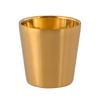 Vaso de agua de acero inoxidable 304 estilo coreano restaurante vaso de té aislado de doble capa vaso de cerveza dorado para barbacoa vaso para leche vaso para bebidas