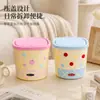 Papelera de Escritorio Alta Apariencia Linda Pequeño Tamaño Almacenamiento Oficina Cubo de Basura Tipo Tapa abatible Mini Papelera de Dormitorio