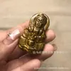 Venta caliente Colgante de Piedra Ojo de Tigre Amarillo Natural Guanyin colgante de jade Piedra de tigre Colgante Bodhisattva collar dominante para hombre