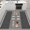 Alfombrilla de Piso Grande para Cocina Fácil de Cuidar a Prueba de Aceite Sin Lavado Impermeable Cubierta Completa Alfombrilla de Piso de PVC Fregable Alfombrilla Antideslizante